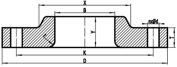 Lap joint flange drawing