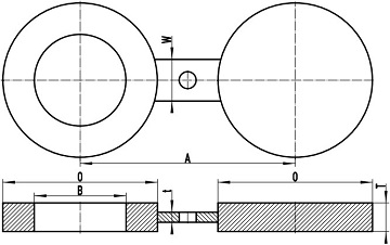 ASME B16.48 figure-8 blank/ spectacle blind