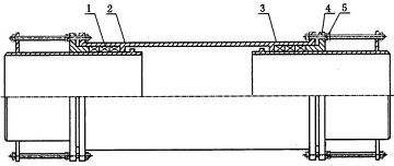 Drawing of double slip expansion joint