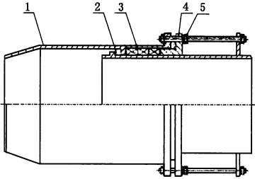 Drawing of single slip expansion joint