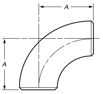 Drawing of S/R elbows