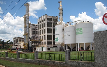 A cane sugar mill in Brazil