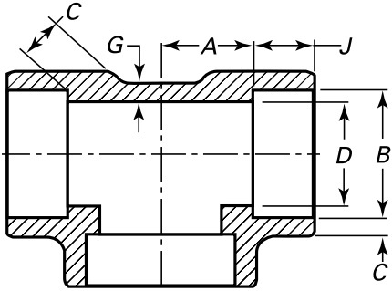 ASME B16.11 SW Tee