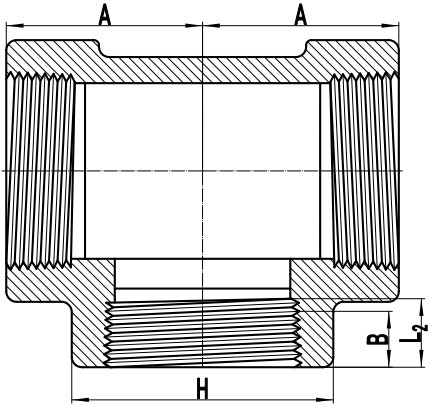 ASME B16.11 THD Tee