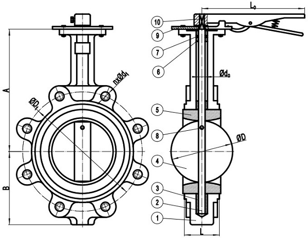 Drawing of lug bfv