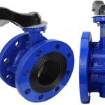 Ductile iron flanged butterfly valve