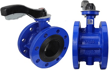 Ductile iron flanged butterfly valve