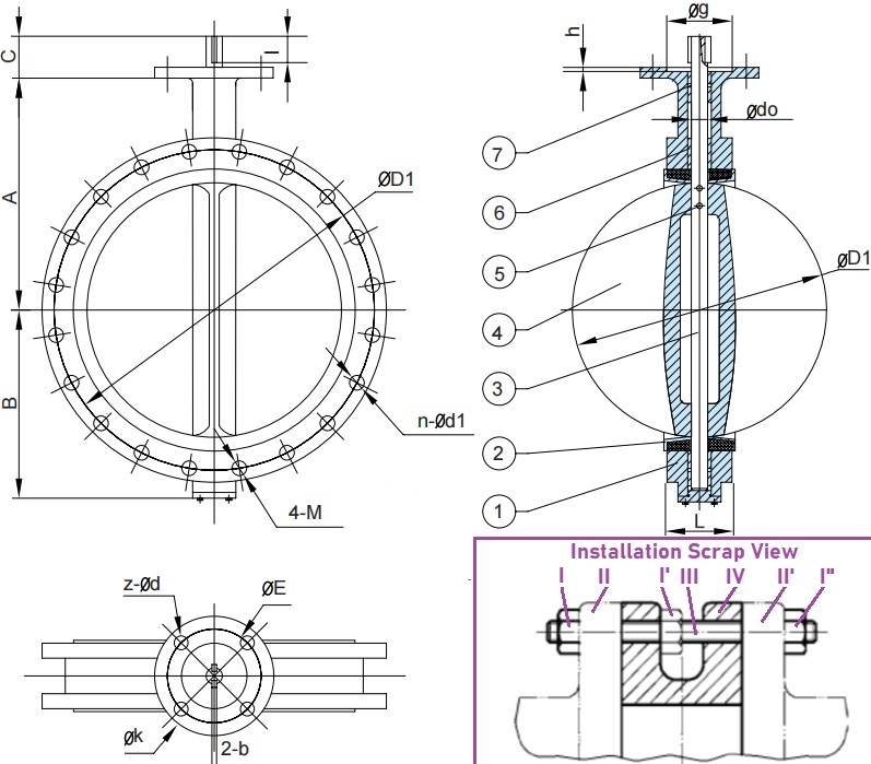 Drawing of U section BFV