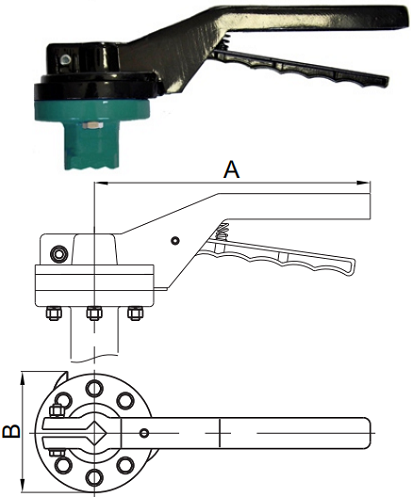 Style V: new design aluminum lever