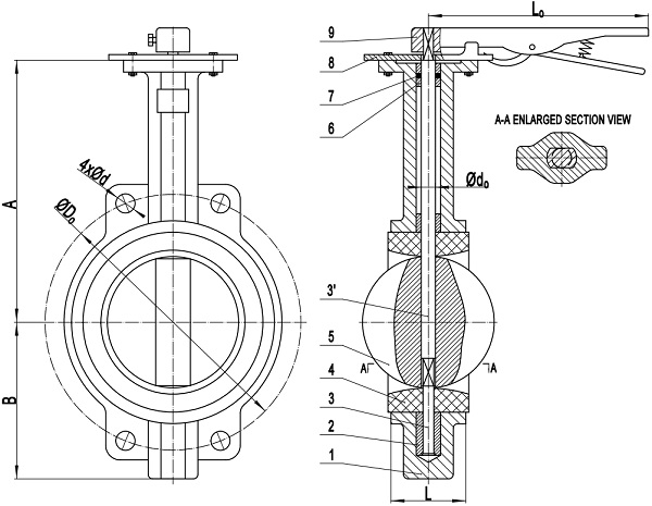 Drawing of wafer BFV without pin