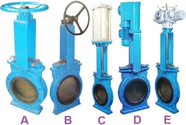 rubber-seated knife gate valves